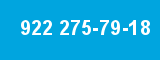 922 275-79-18
